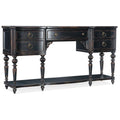 Credenza servante Charleston a cinque cassetti, Ciliegia Nera