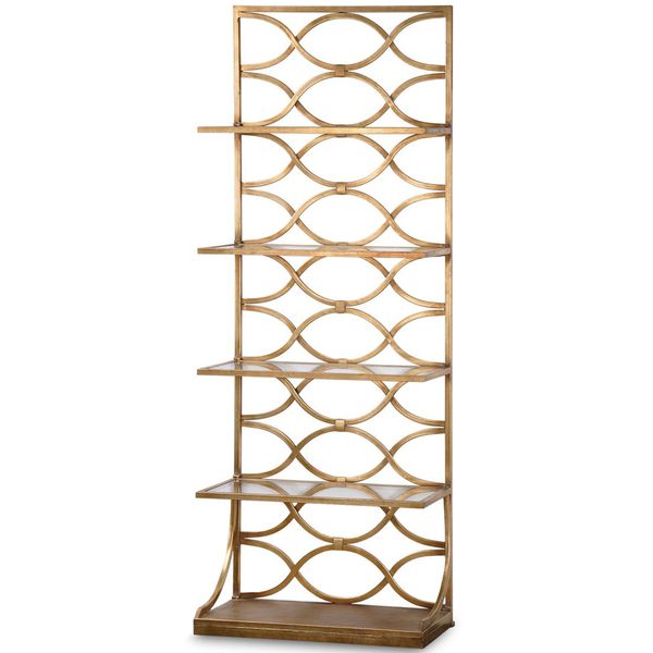 Etagere Lashaya foglia oro