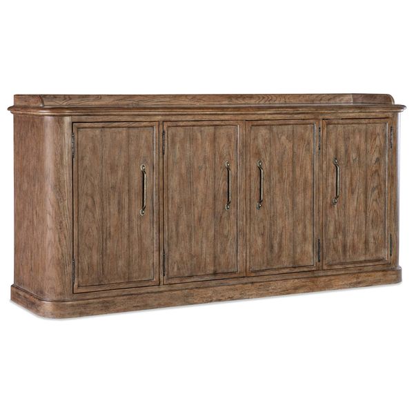 Credenza a quattro ante Americana, Marrone Caldo