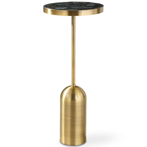 Tavolino bibita Pascal in ottone spazzolato